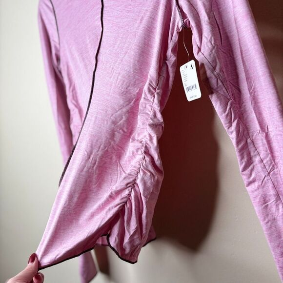 Free People Movement X Hatch Maternity Right On Run Layer Top Pink Haze XS - Picture 9 of 9